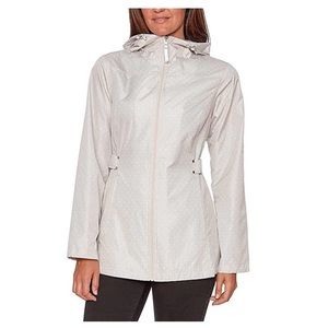 Jones New York Rain Jacket Parka In A Pocket Windbreaker